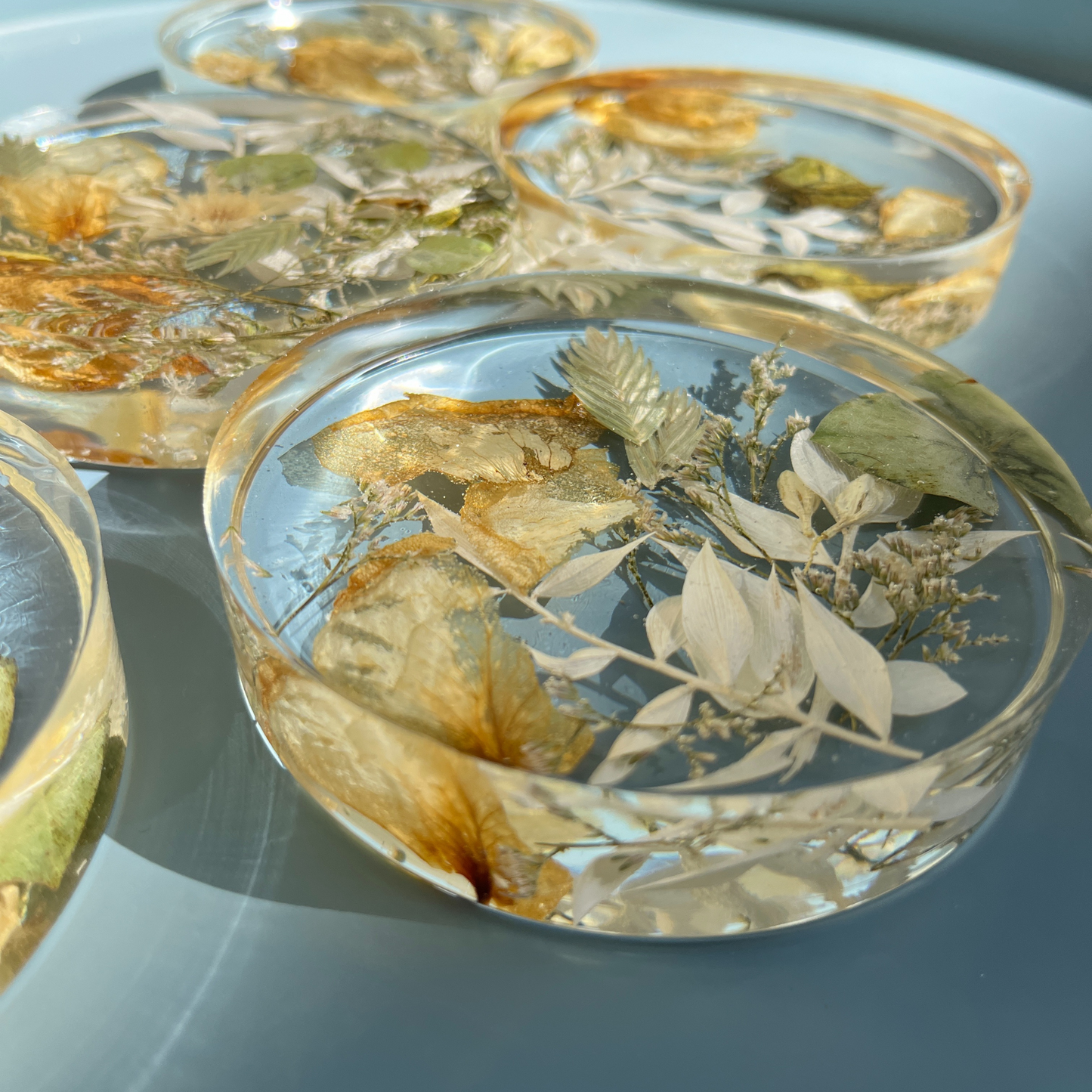 Resin wedding coasters - Set of 4