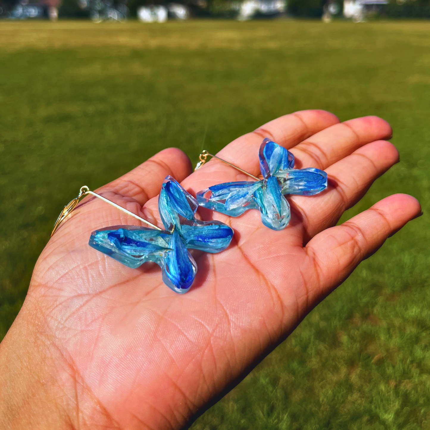Blue Butterfly Earrings