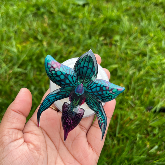 Unique blue Orchid Phone Socket