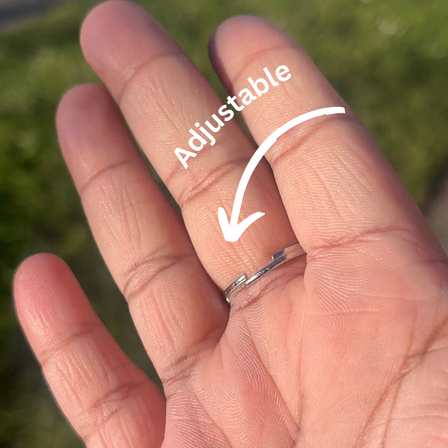 Adjustable Forget me Not Rings