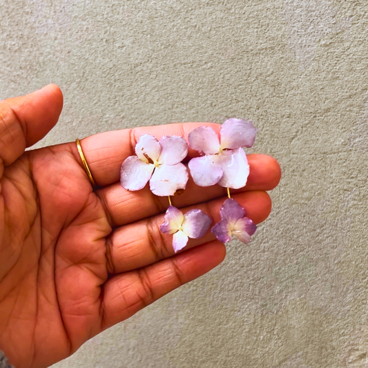 Light Pink Hydrangea Earrings