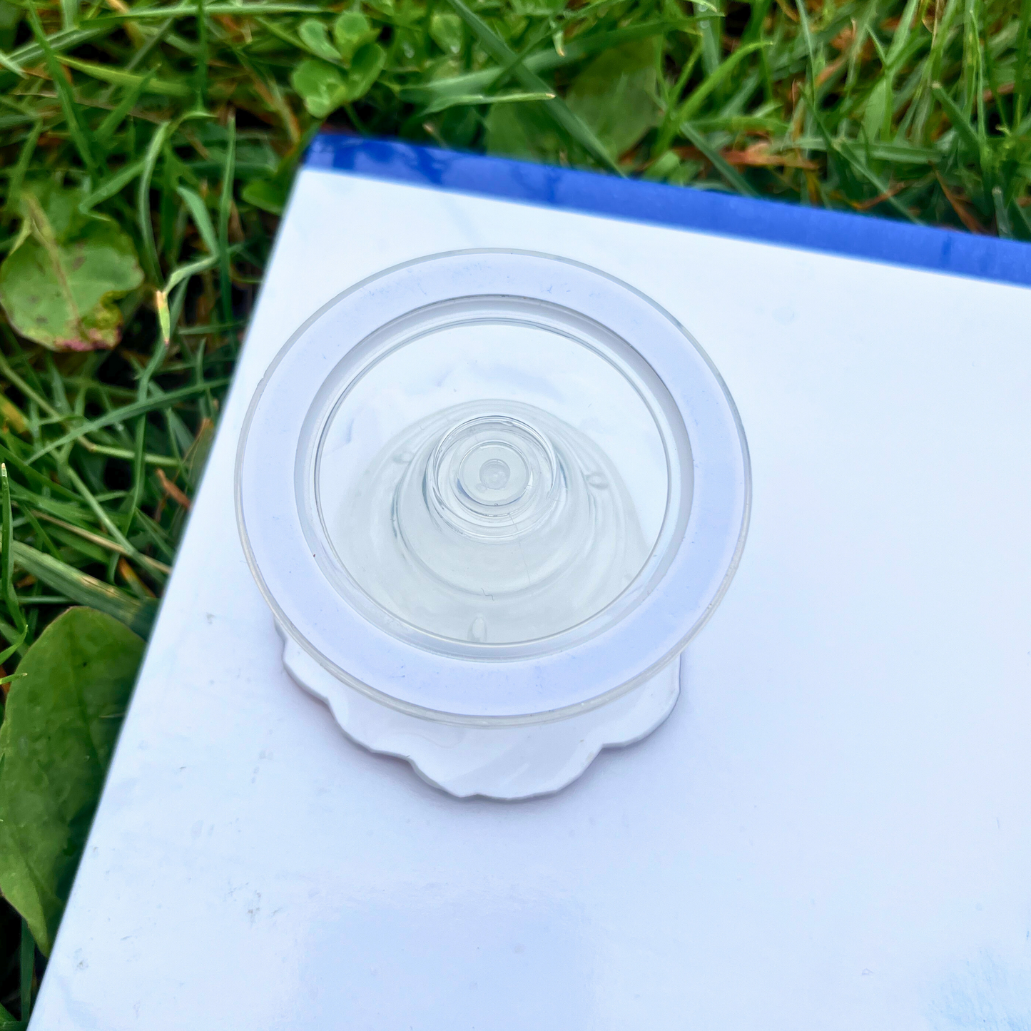 Pink Blue Flower Phone Grip Holder - Pop Socket